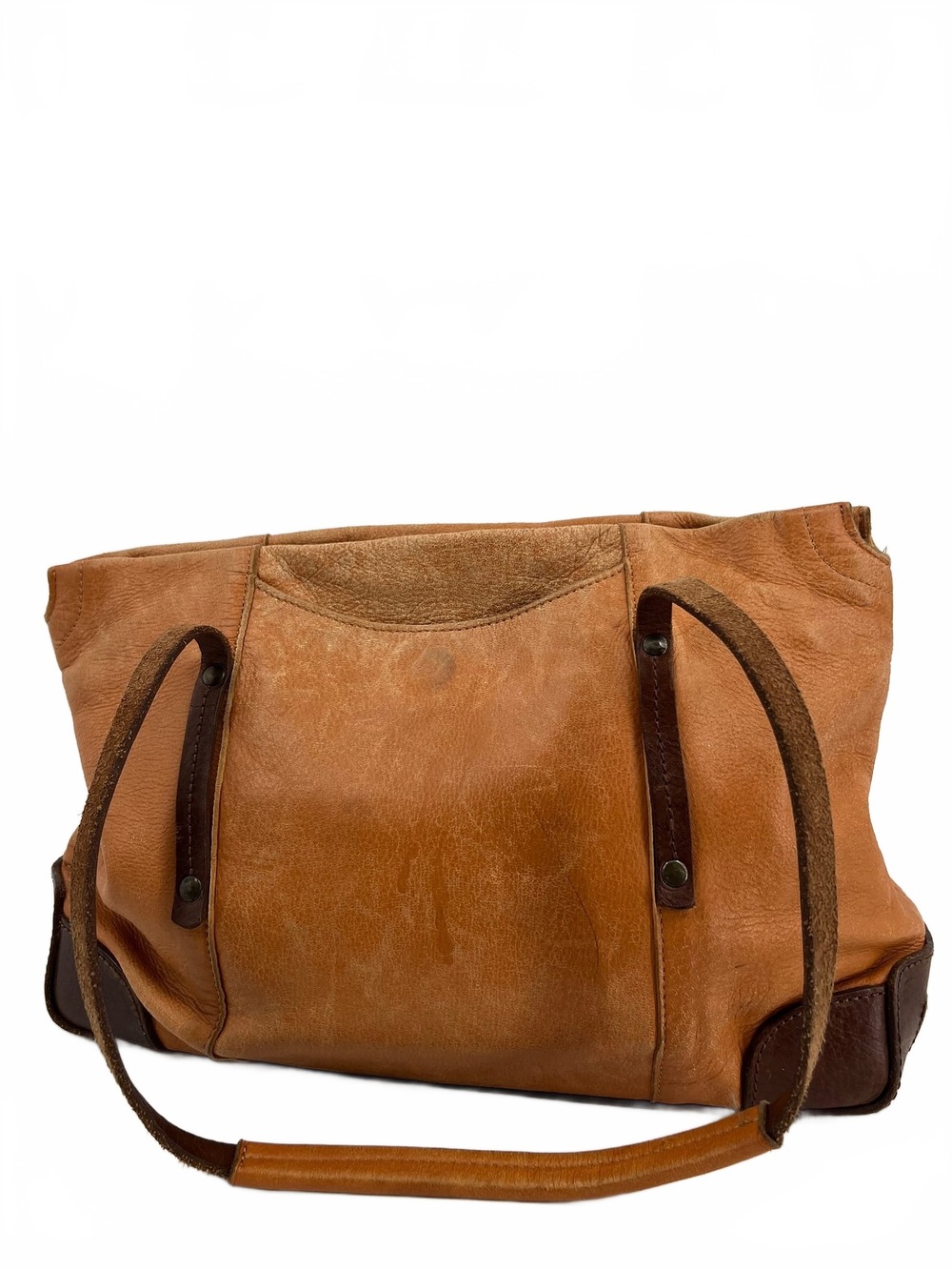 Will Orange Leather Shoulder Bag | OS Size, USA Made